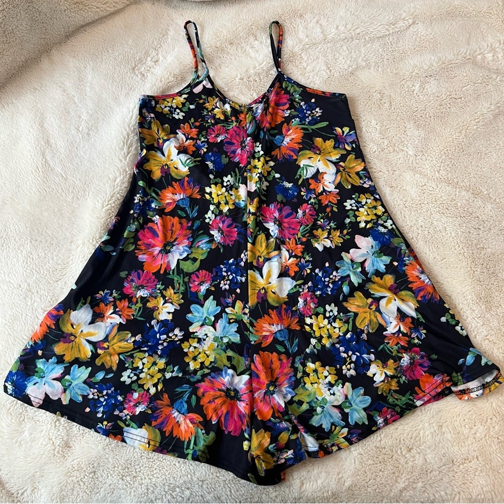 Boohoo floral romper, size 10